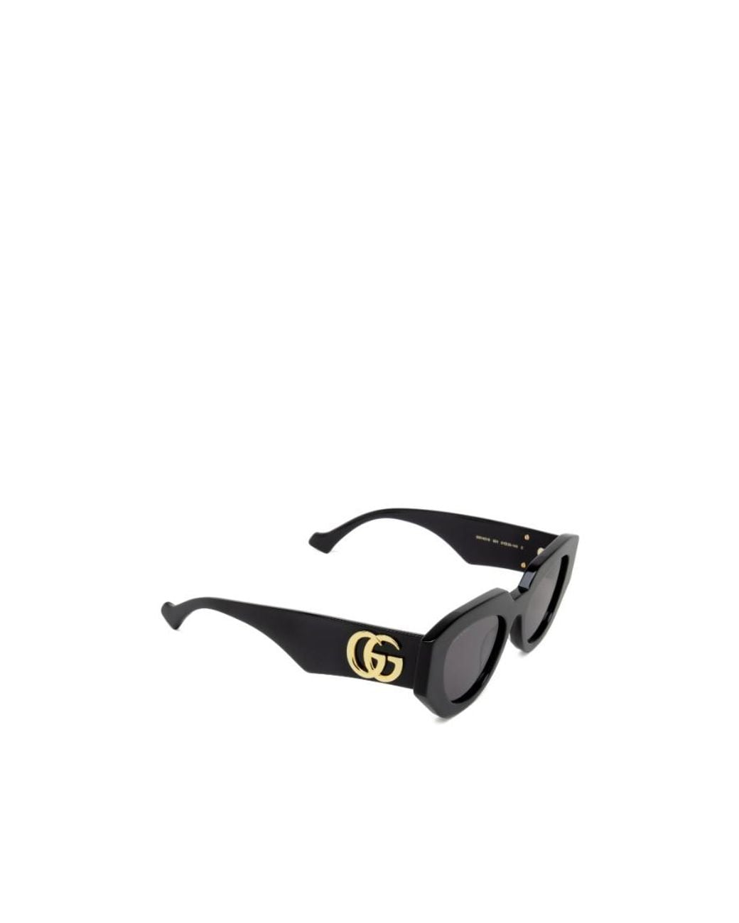 Gucci White Eyewear Geometric Frame Sunglasses