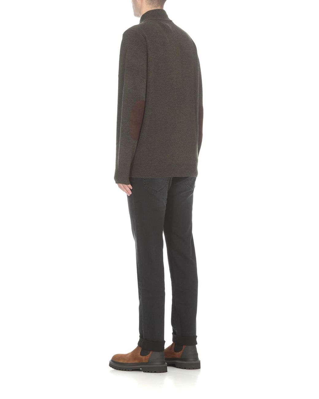 Barbour Blue High-Neck Button-Up Cardigan for men