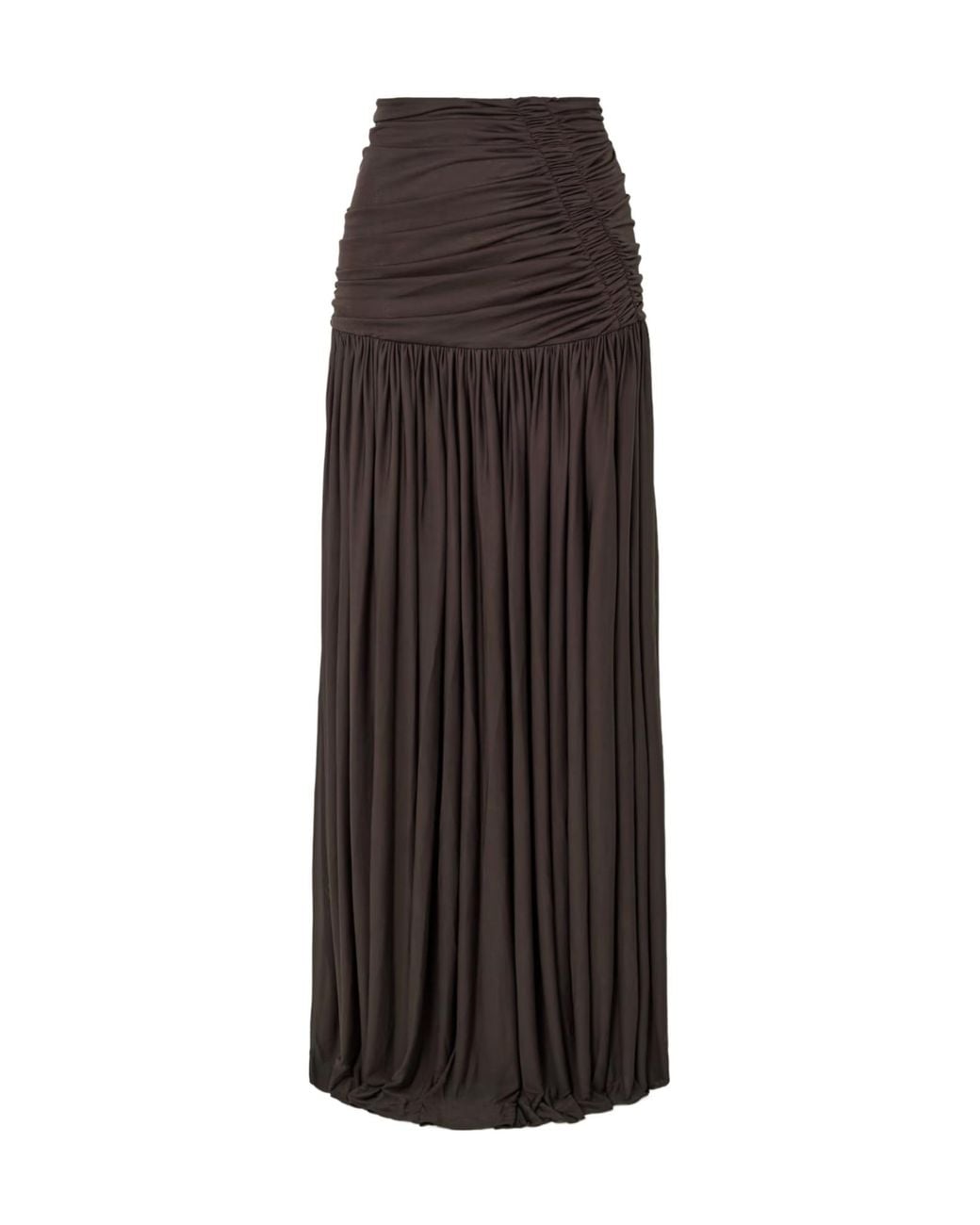 Christopher Esber Brown Orion Ruched Skirt