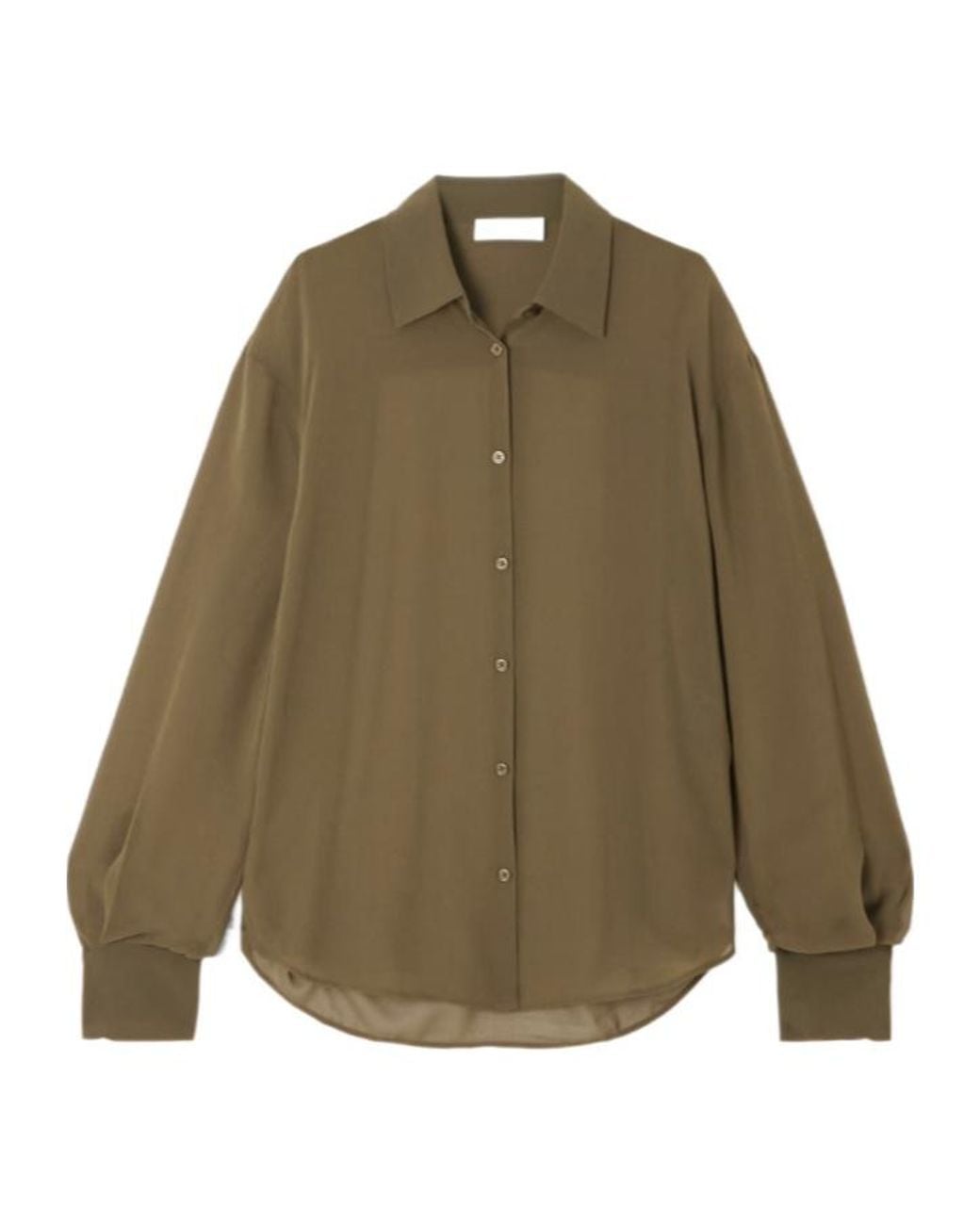 Frankie Shop Green Peri Shirt