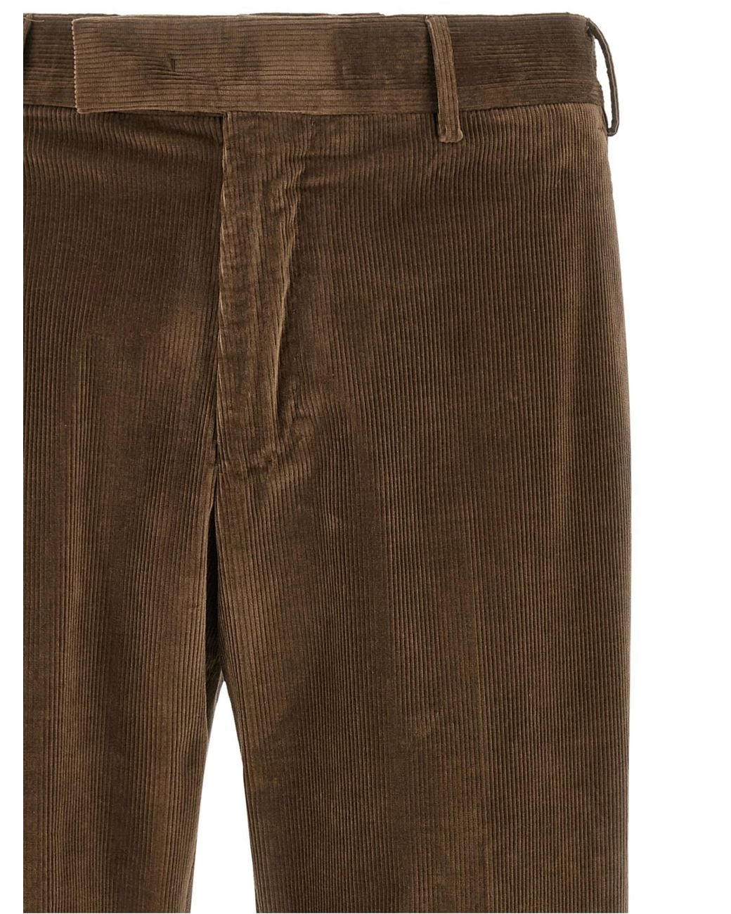 Pt Pantaloni Brown Slim-Fit Athletic Pants for men