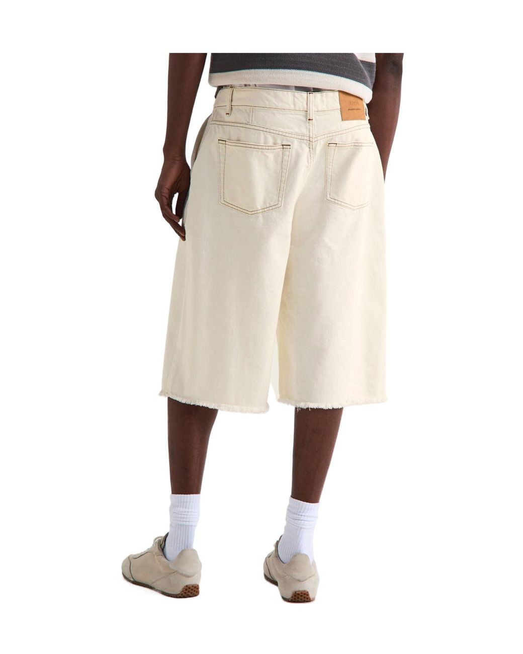 AMI Natural Denim Shorts for men