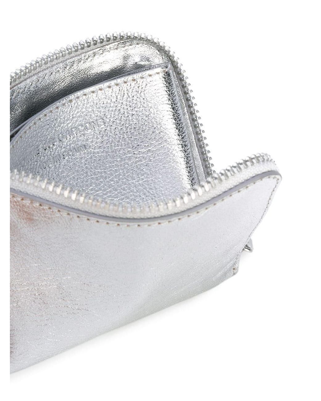 Comme des Garçons White Comme Des Garçons Wallet Zip-Around Coin Pouch for men