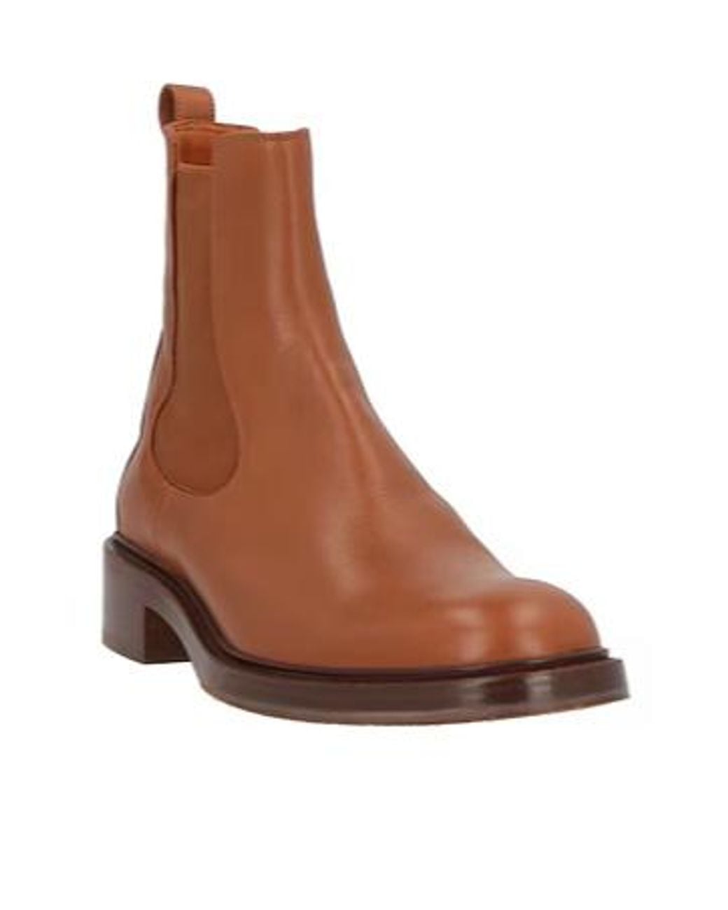 Chloé Brown Minimalist Chelsea Boots