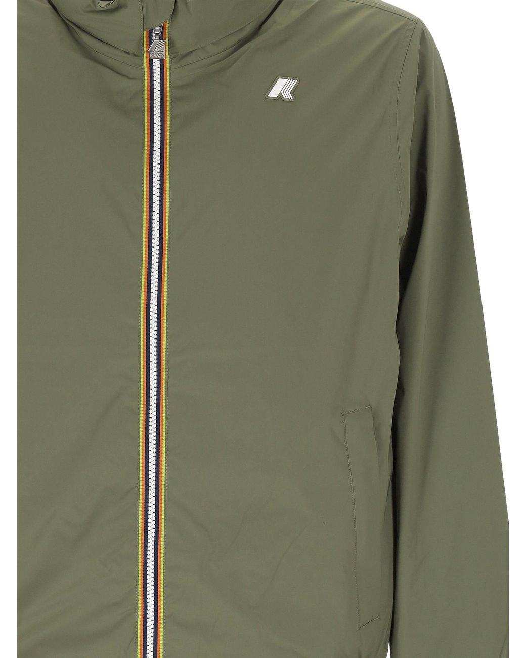 K-Way Green Amaury Zip-Up Jacket for men