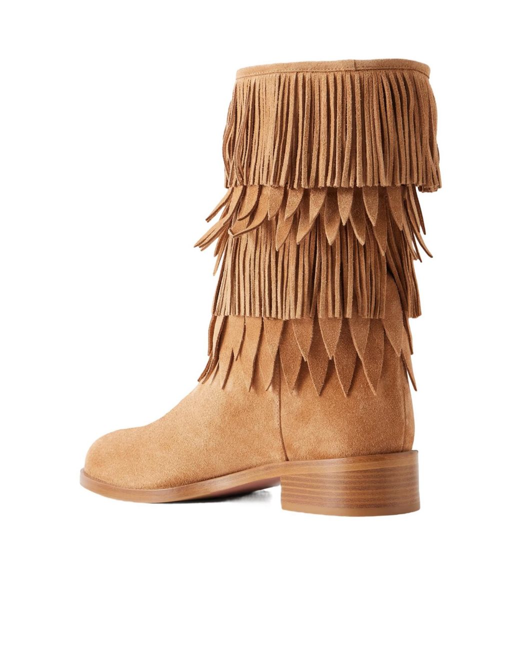Aquazzura Brown Fringed Suede Boots