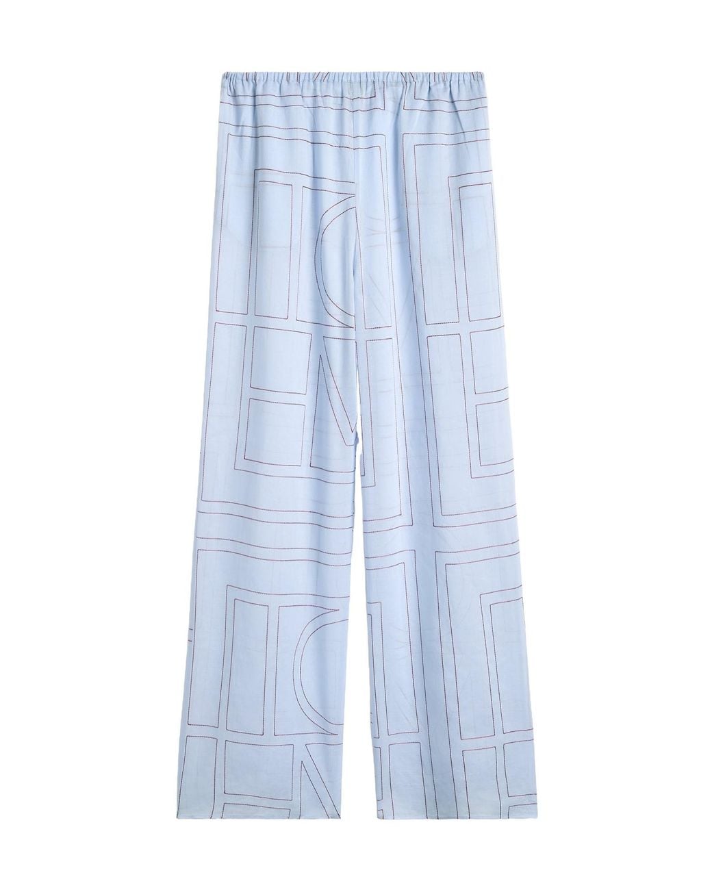 Totême Blue Totême Monogram Pajama Bottoms