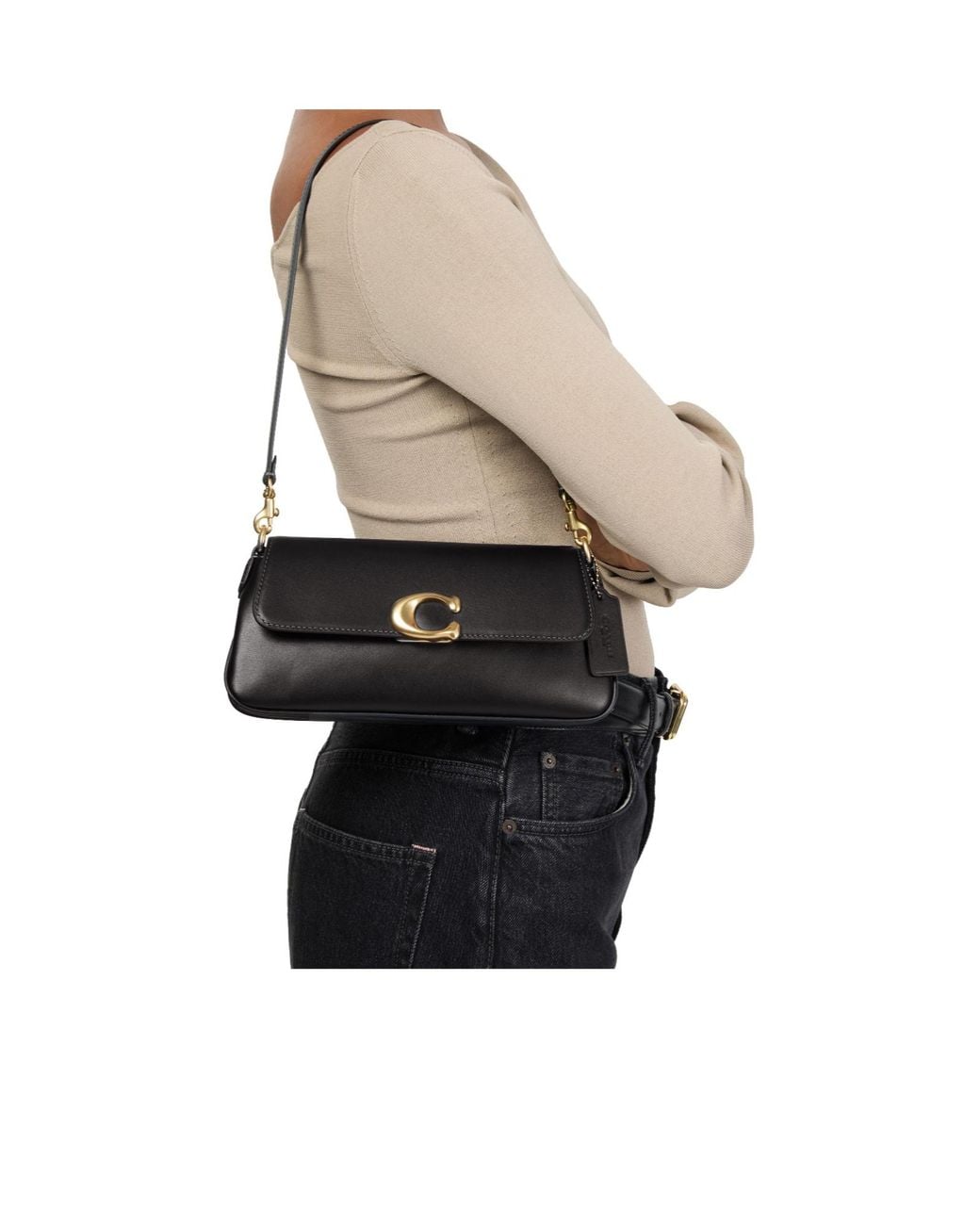 COACH Black Jet Shoulder Bag