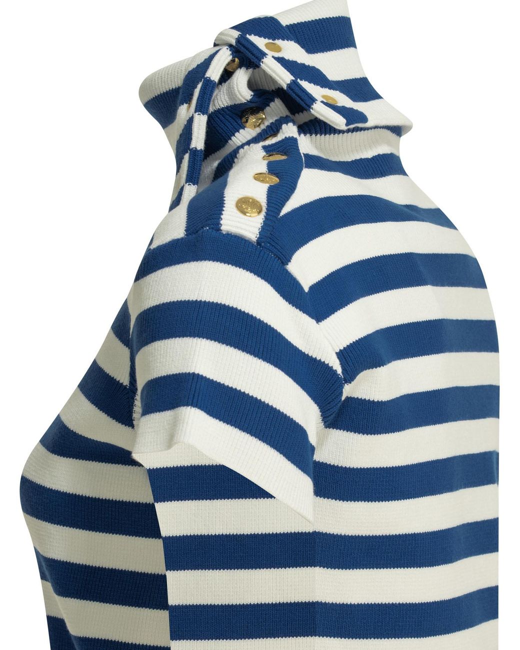 Céline Blue High Neck Top