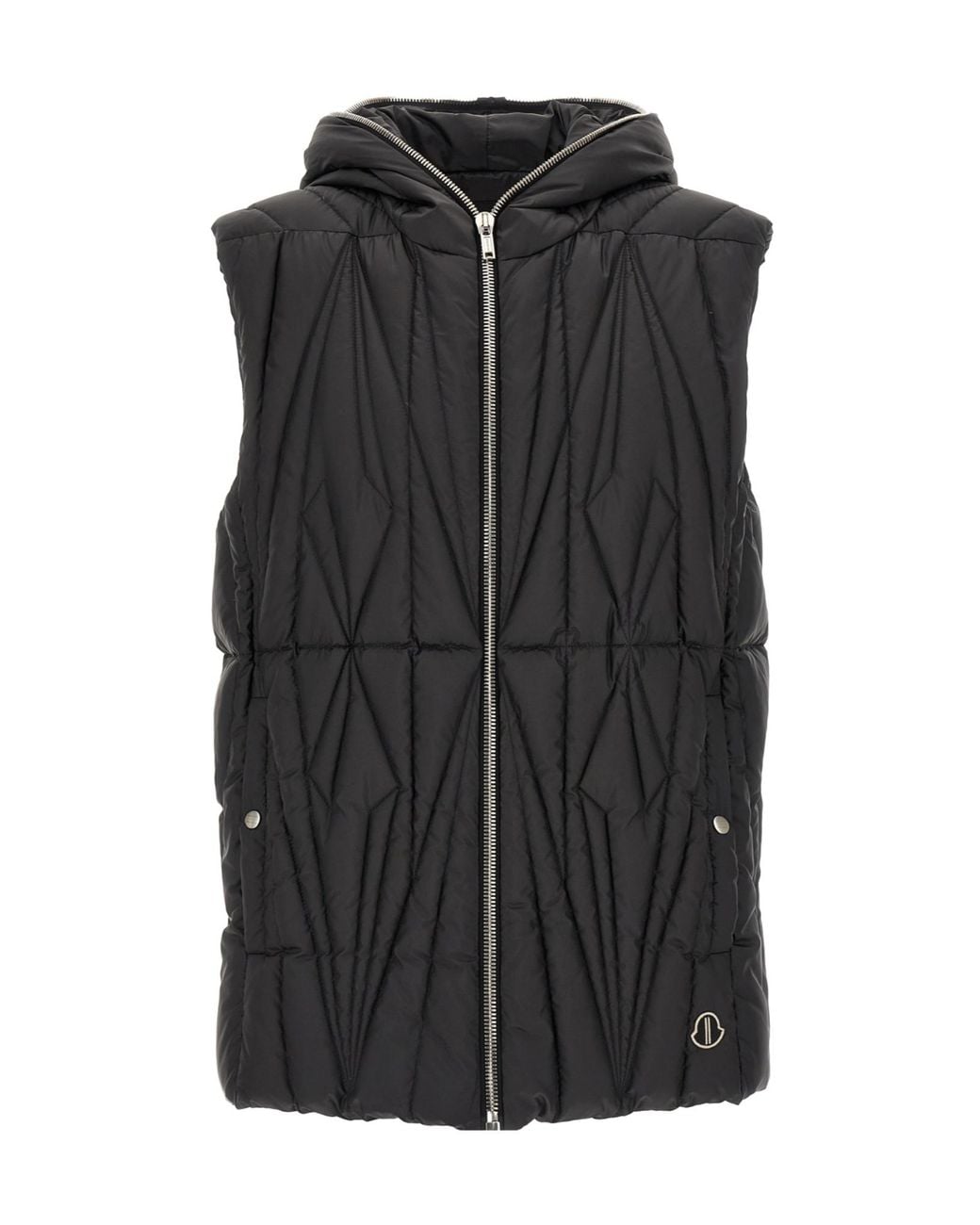 Moncler Black Moncler Rick Owens Geocamo Zipped Waistcoat for men