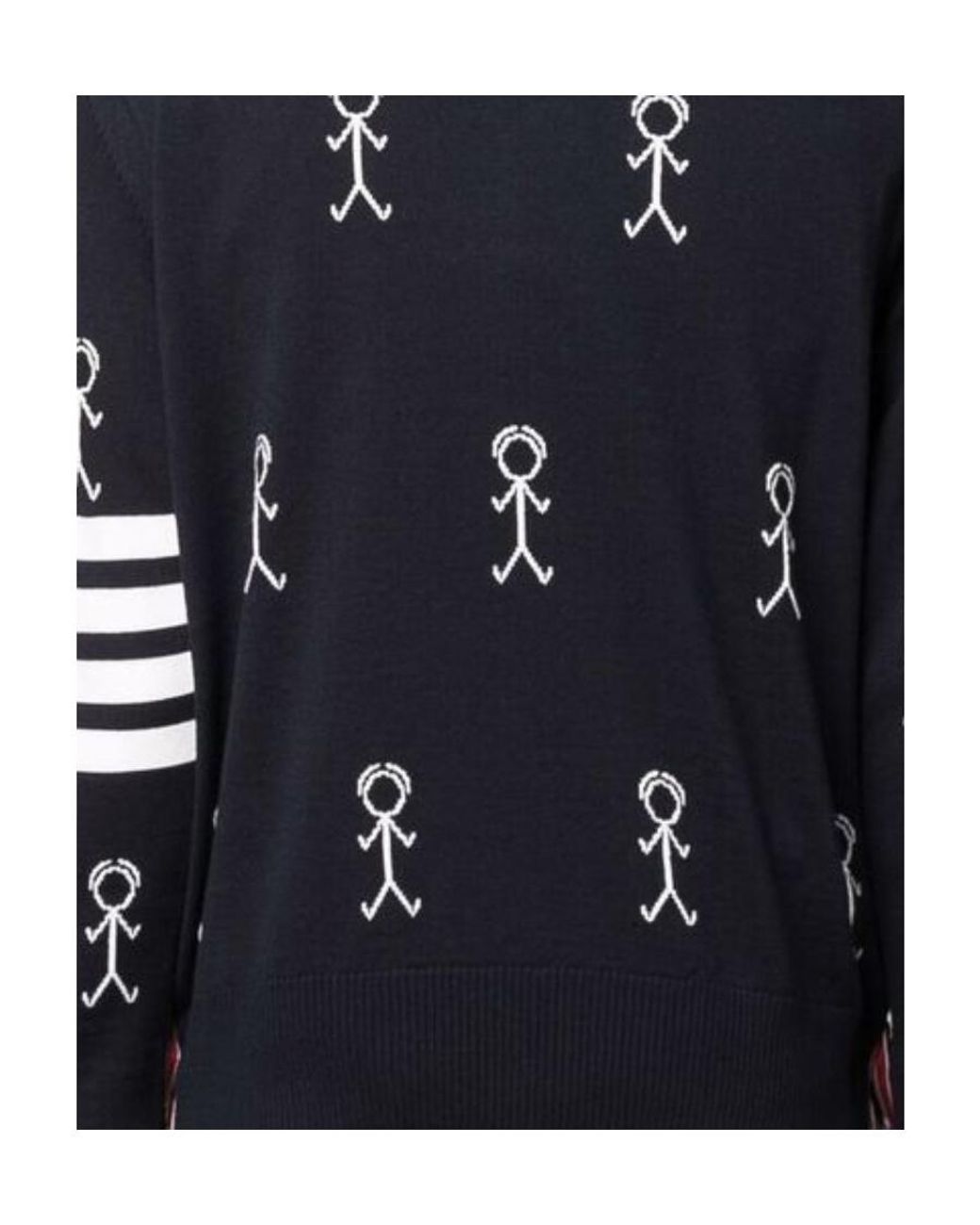 Thom Browne Blue Mr Thom Icons Jumper for men