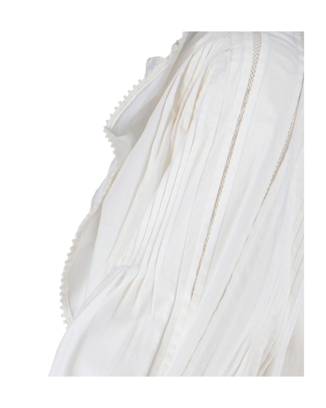Isabel Marant White Cubraly Ruffled Shirt