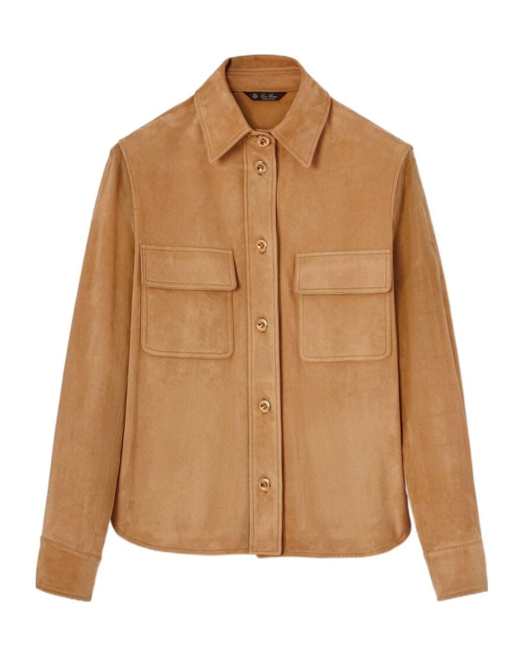 Loro Piana Brown Yannis Long-Sleeved Shirt