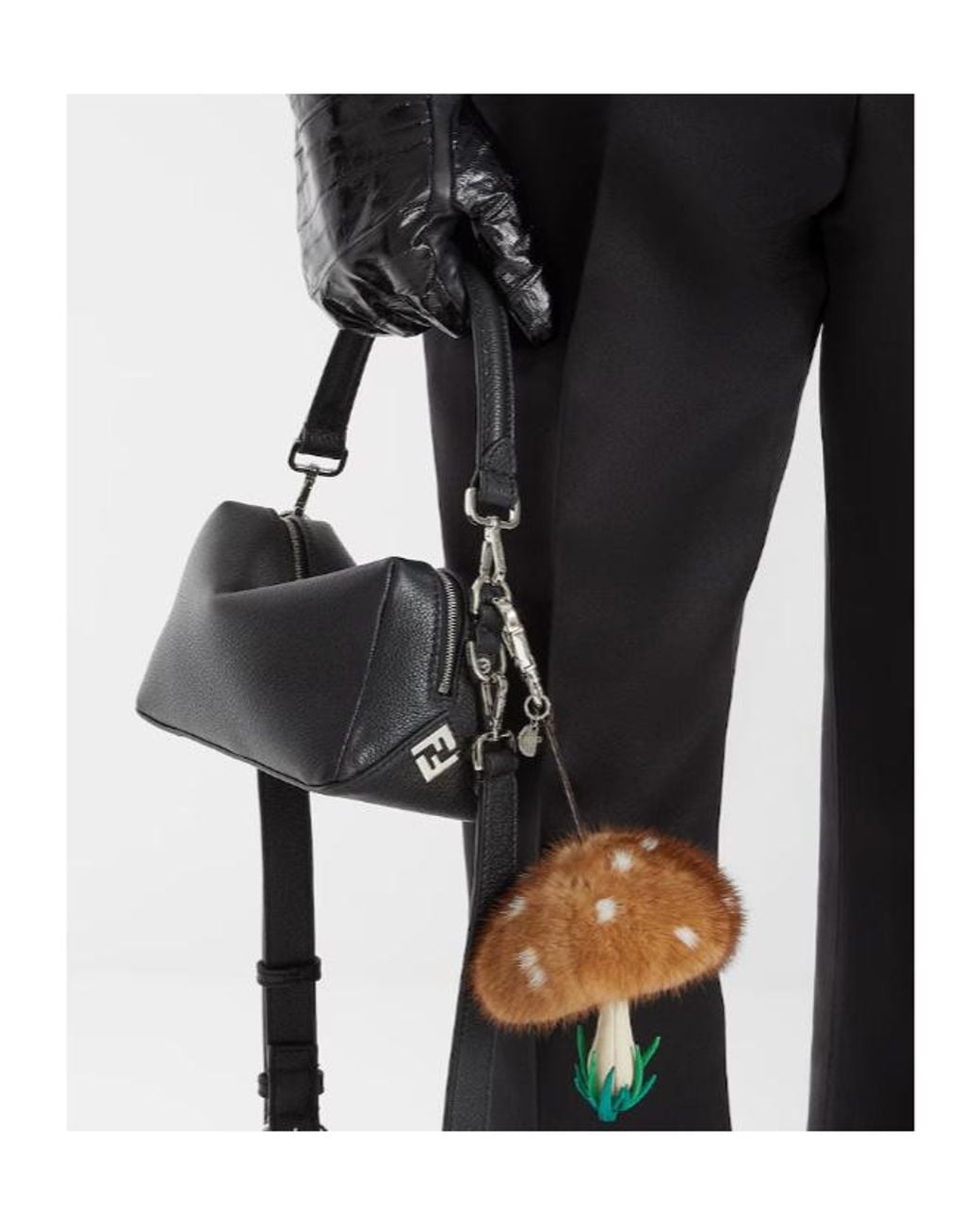 Fendi Metallic Mushroom Charm for men
