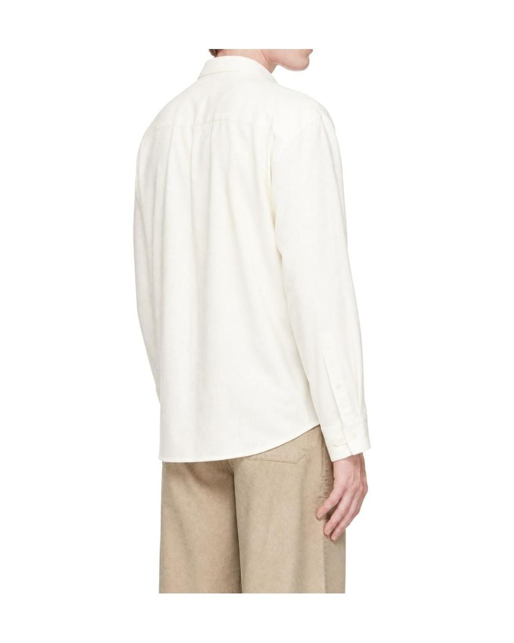 Entire studios White Crew-Neck Long-Sleeve T-Shirt for men