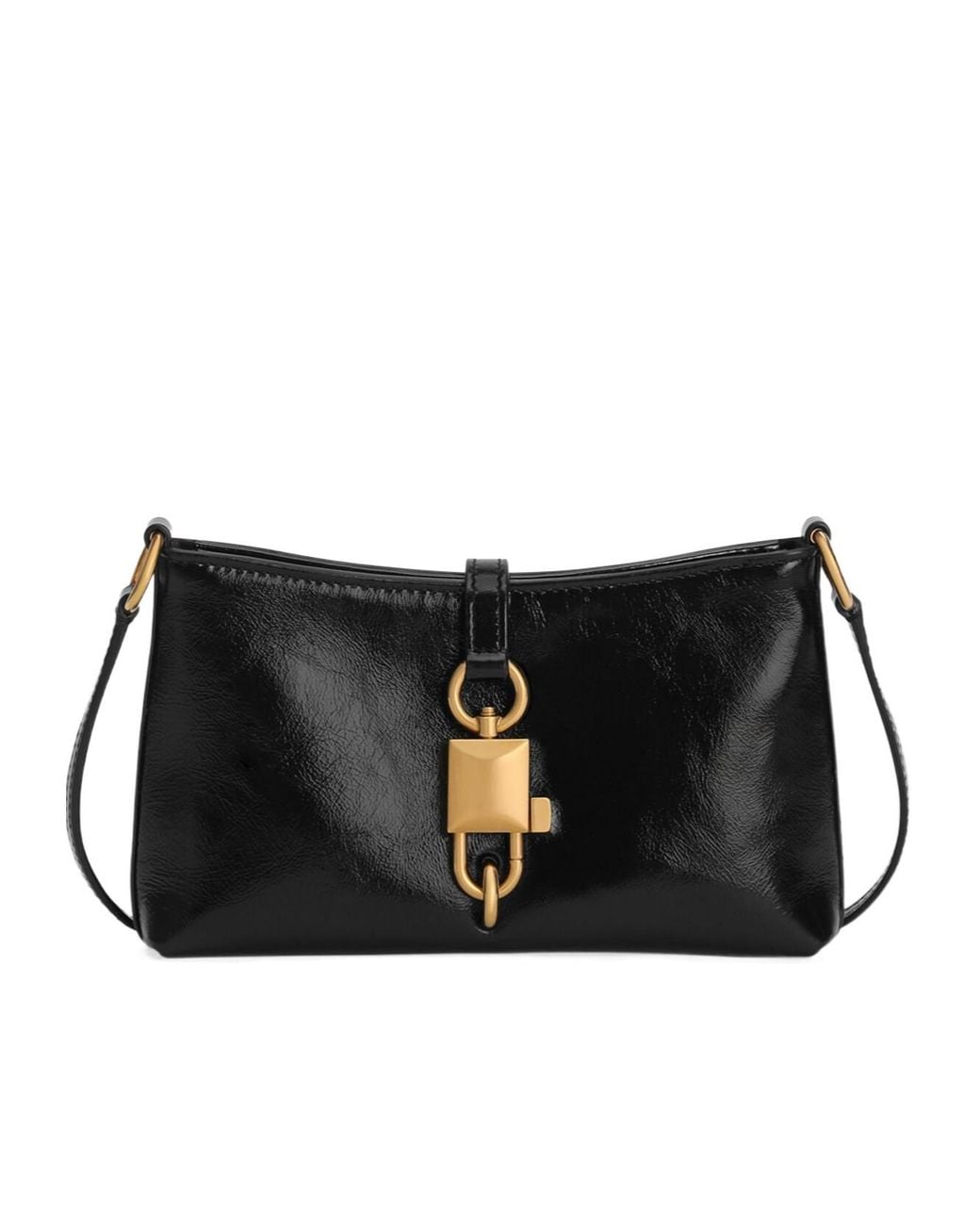 Dolce & Gabbana Black Lock Shoulder Bag
