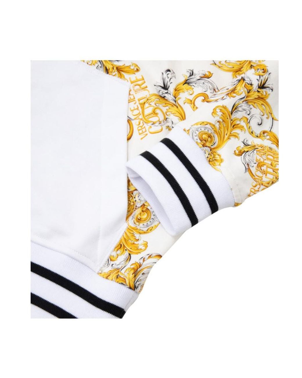 Versace Jeans White Hooded Casual Coat for men
