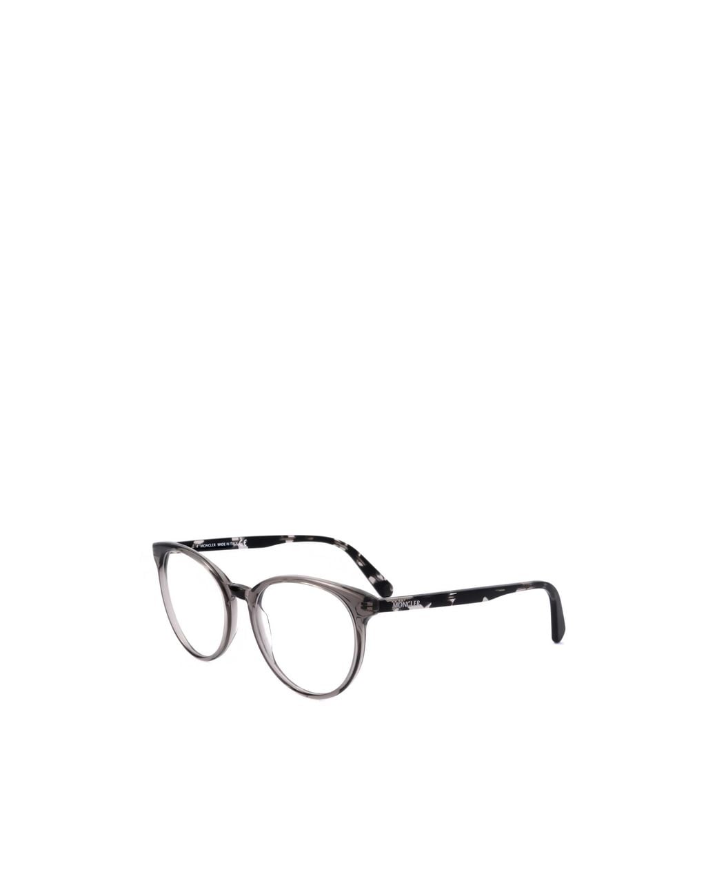 Moncler Metallic Eyewear Oval Frame Glasses