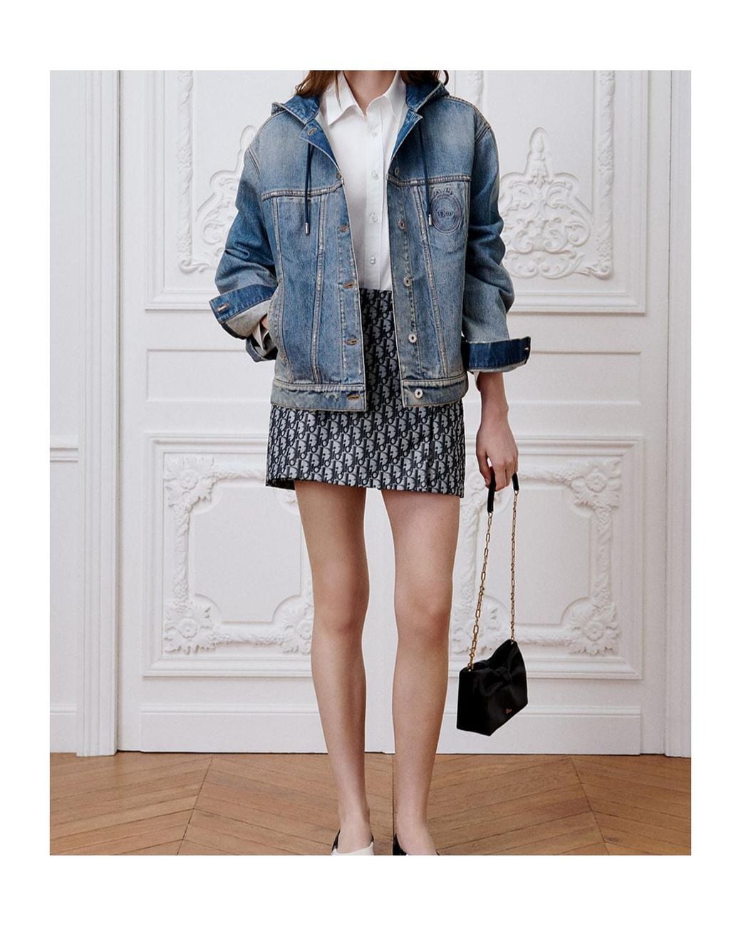 Dior Médaillon Hooded Jacket in Blue | Lyst