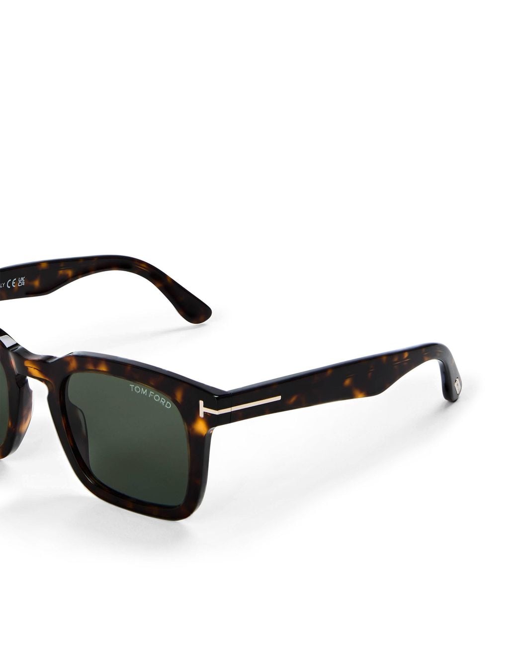 Tom Ford White Thick-Rimmed Square Sunglasses for men