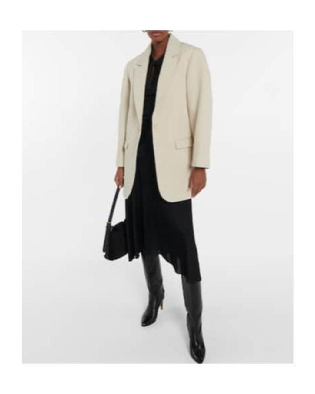 Isabel Marant White Jilinka Wool And Cotton Coat