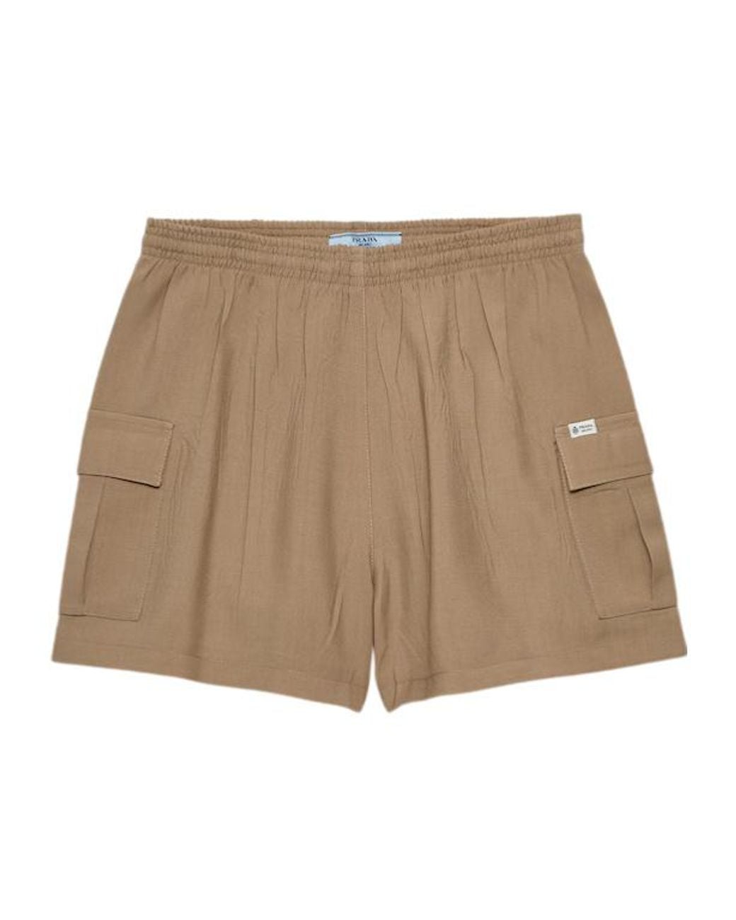 Prada Natural Light Mohair Shorts