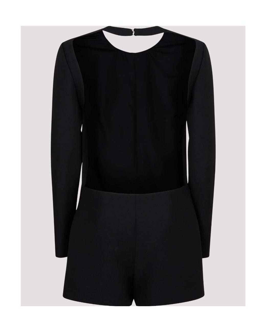 Valentino Black Open-Back Minidress