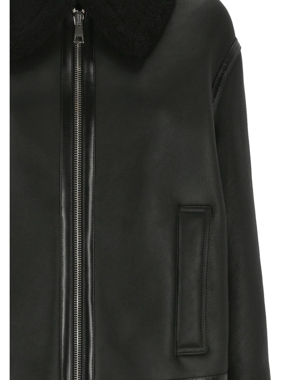 Gucci Black Collared Zip-Up Jacket