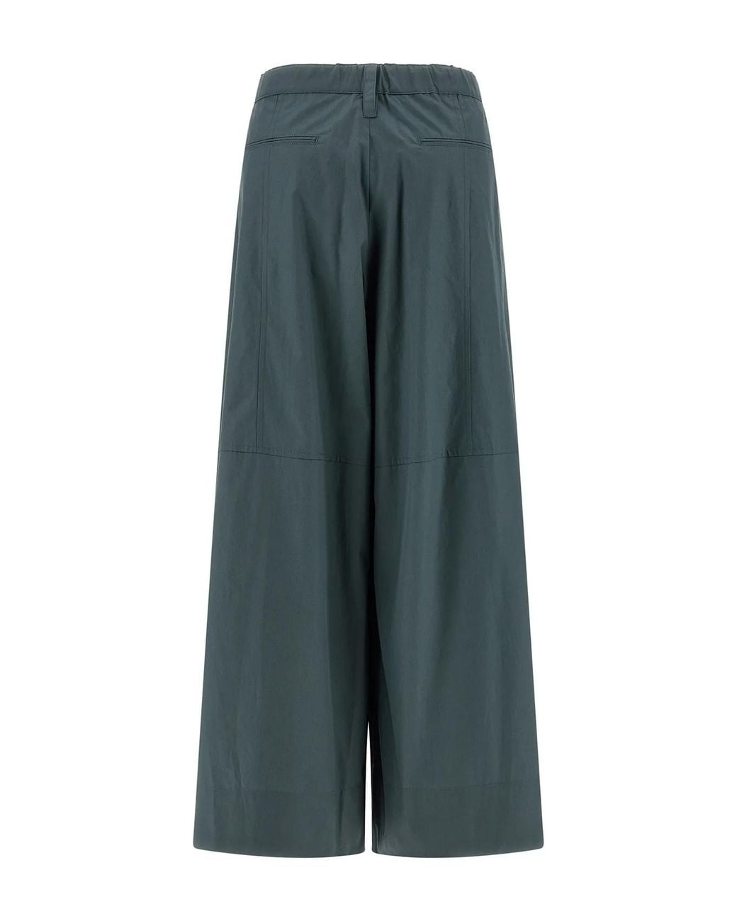 Max Mara Green 'S Gufo Drawstring Wide-Leg Pants