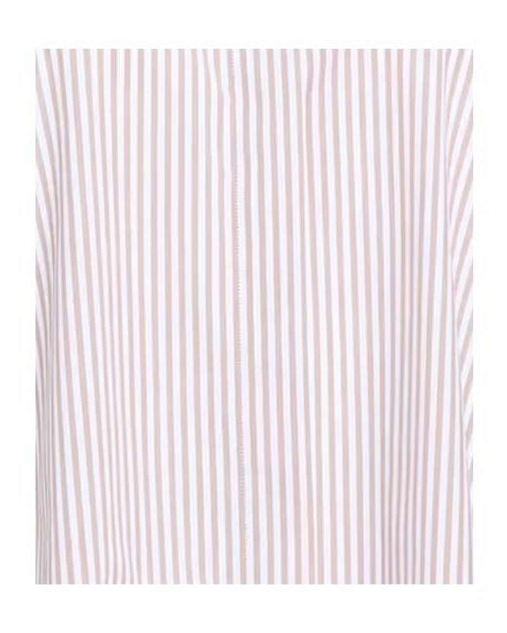 Max Mara Pink Striped Long-Sleeve Shirt