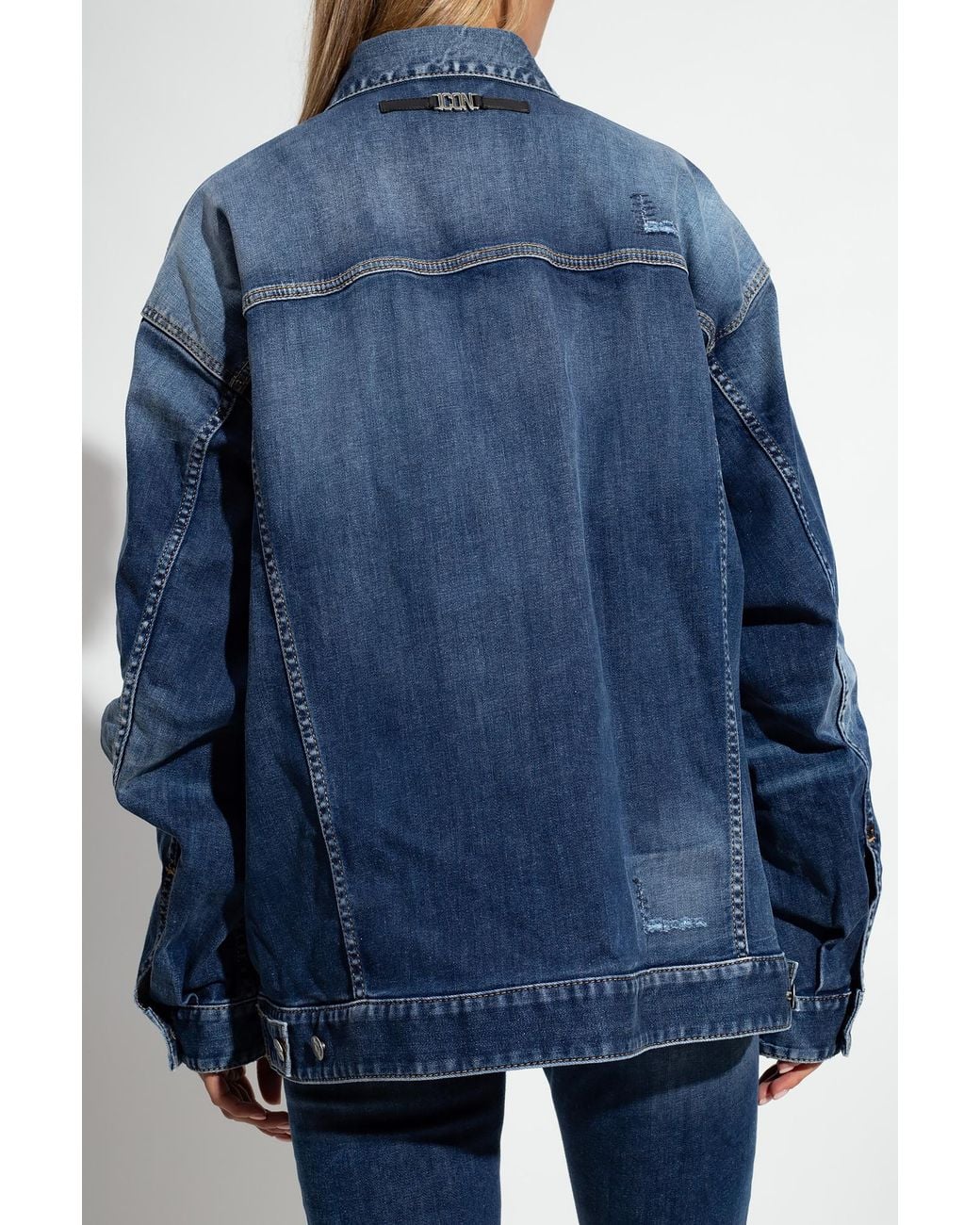 DSquared² Blue Icon Oversized Denim Jacket