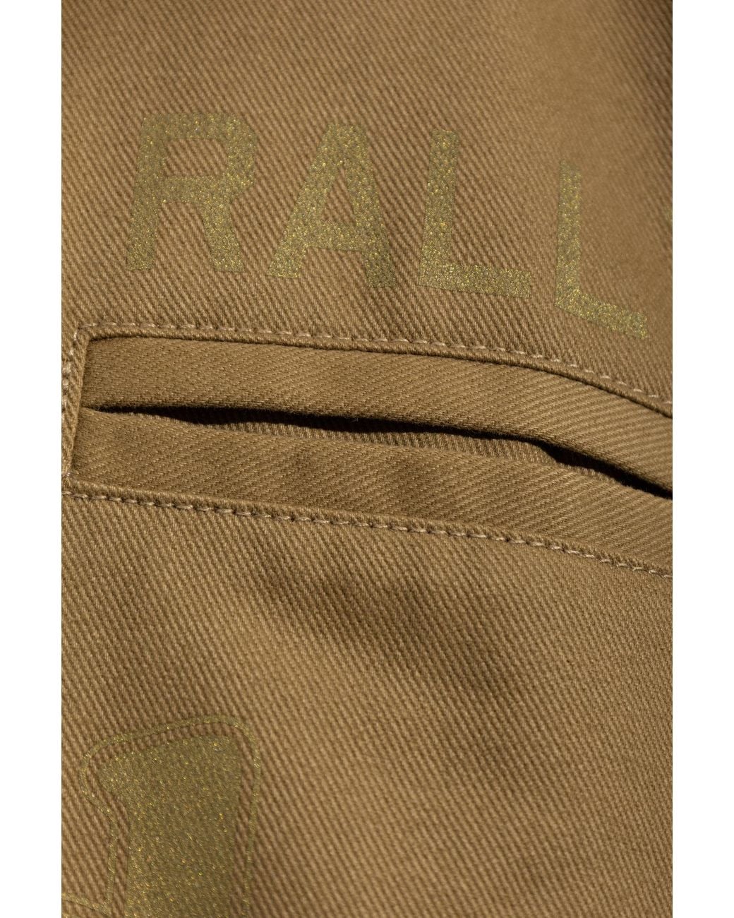 Rhude Green Logo Zip-Up Jacket for men
