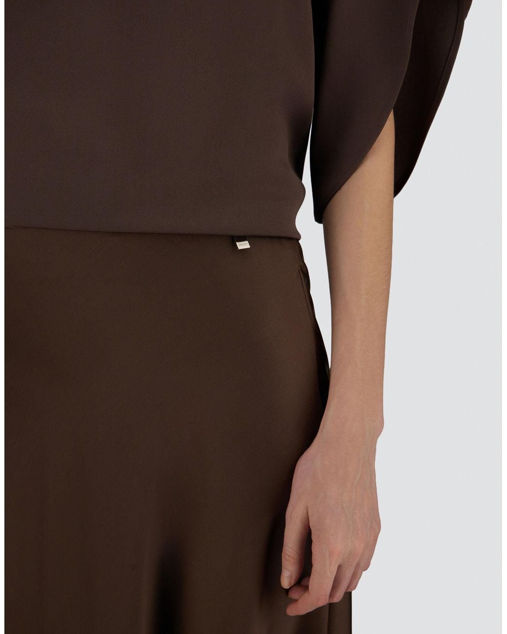 Herno Brown Vacation-Style Skirt