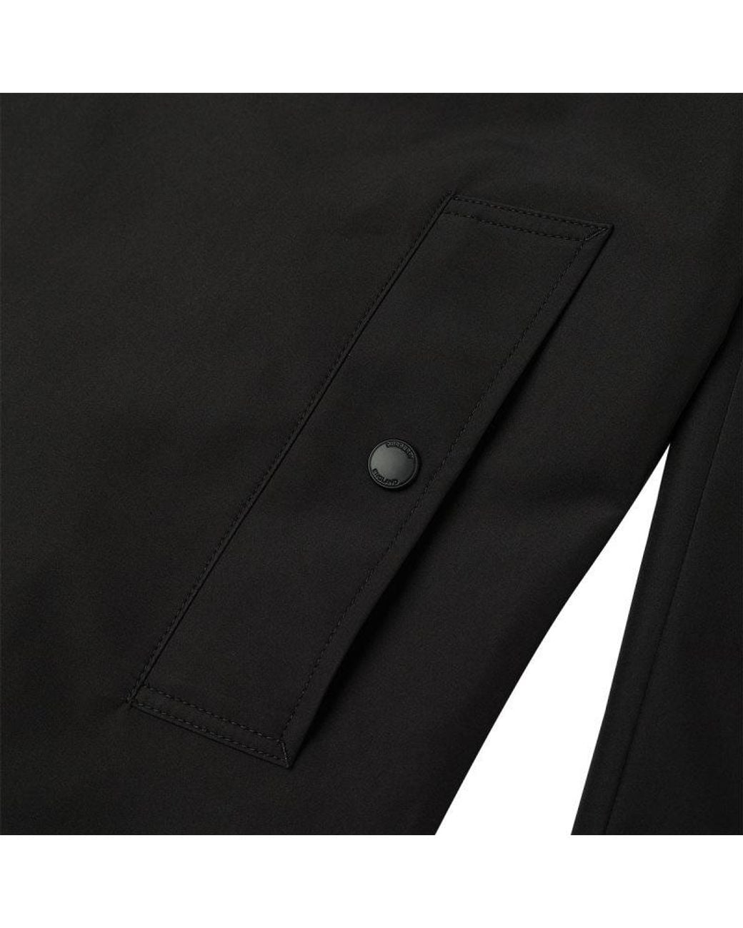 Burberry Black Long-Sleeved Hooded Coat