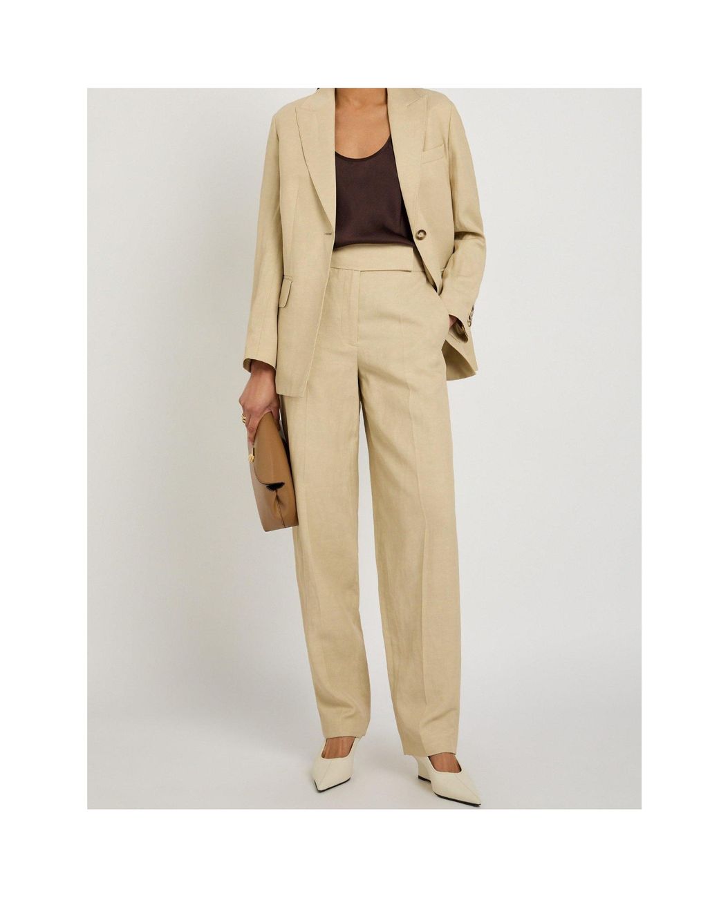 Joseph Natural Tapered Leg Casual Pants