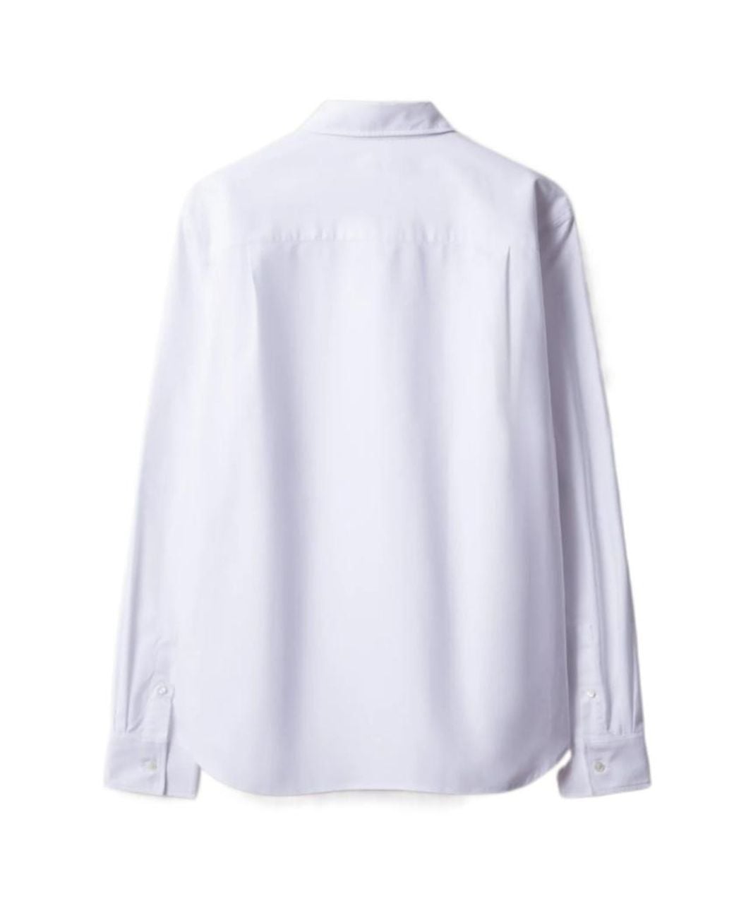 Maison Kitsuné White Profile Fox Casual Shirt for men
