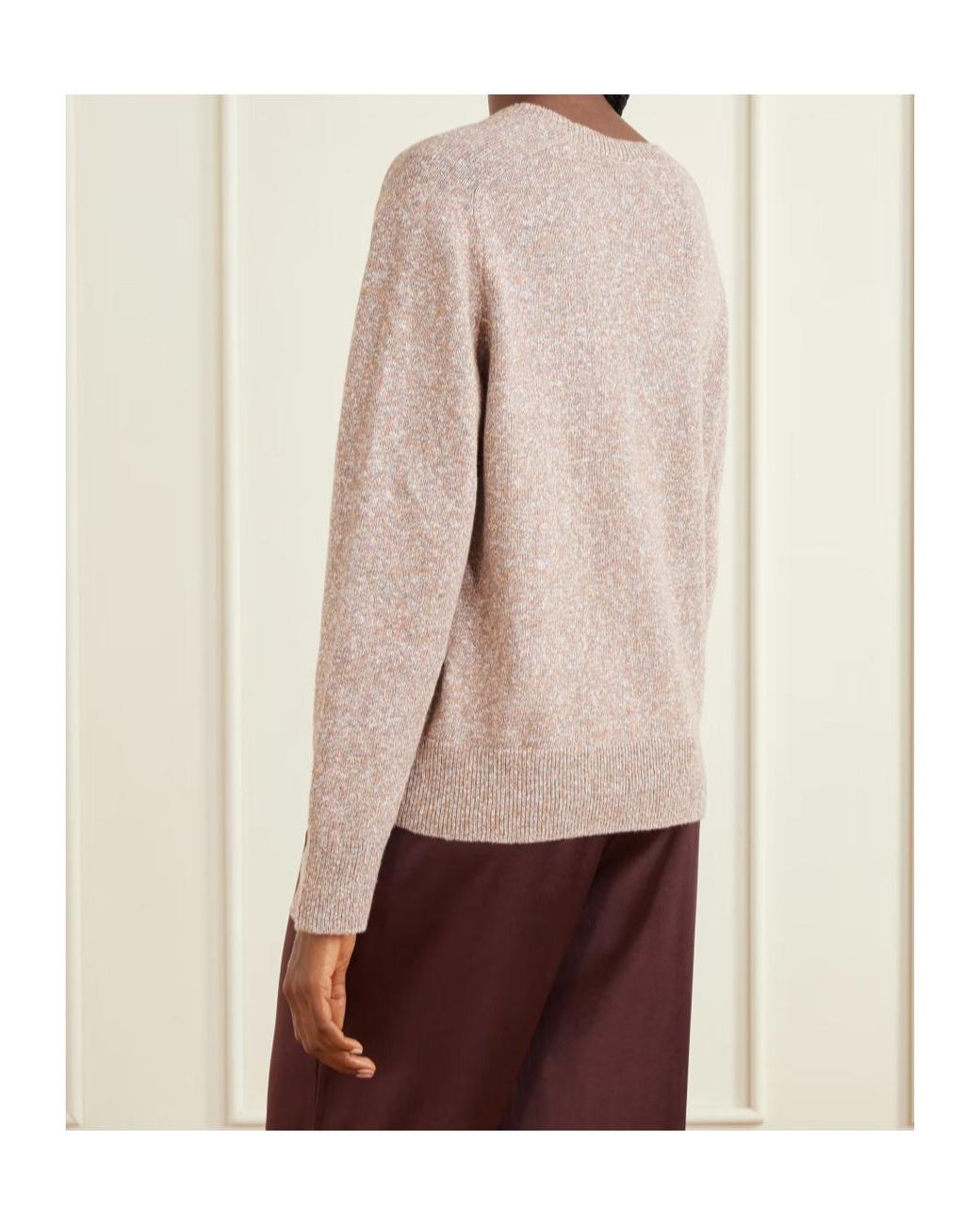Varley Pink Organic Cotton And Linen-Blend Sweater