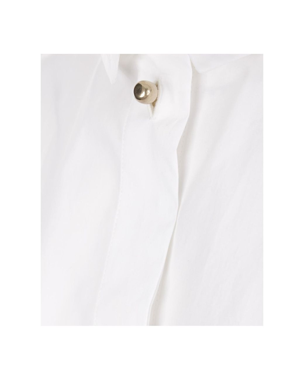 Quira White Buttoned Long-Sleeved Shirt