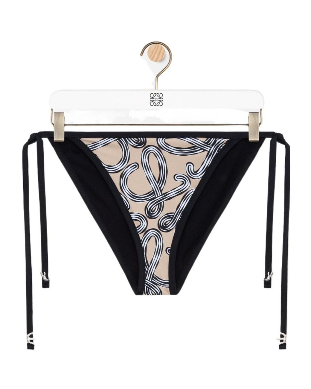 Loewe Black Technical Jersey Bikini Bottoms