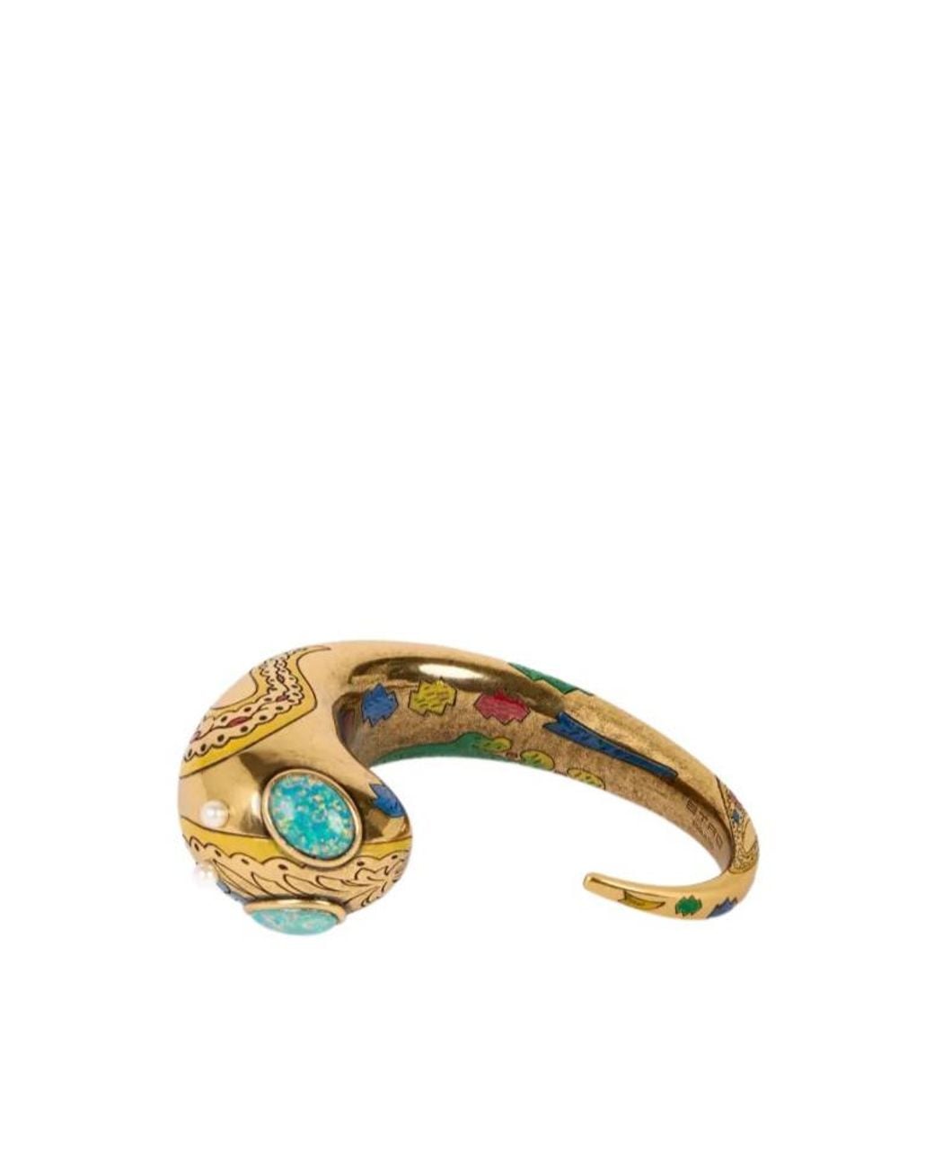 Etro Metallic Opal Pearl Bracelet