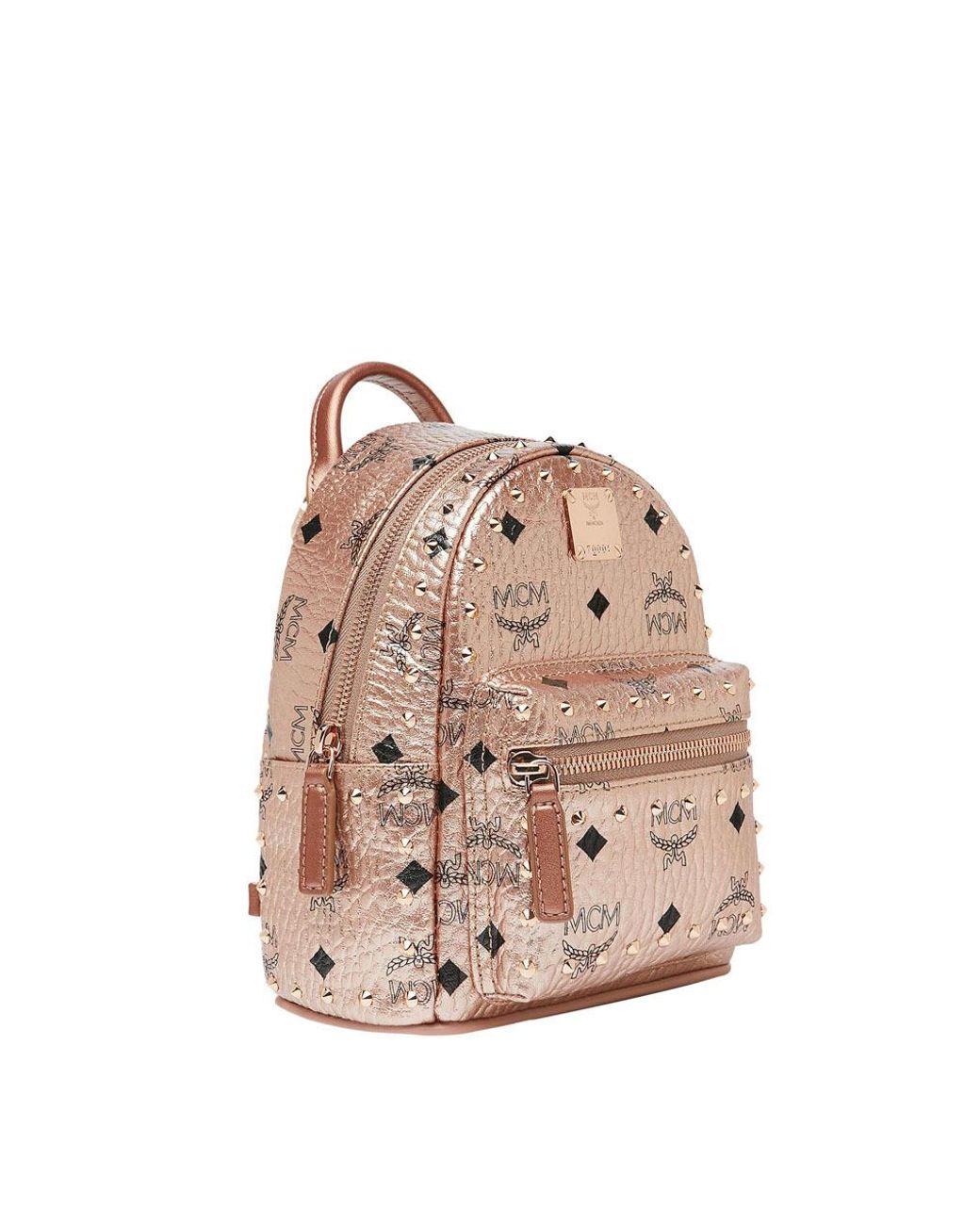 MCM Pink Studded Backpack