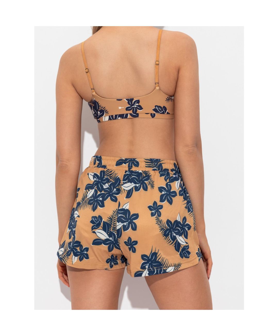 The Upside Blue Motif Sports Bra