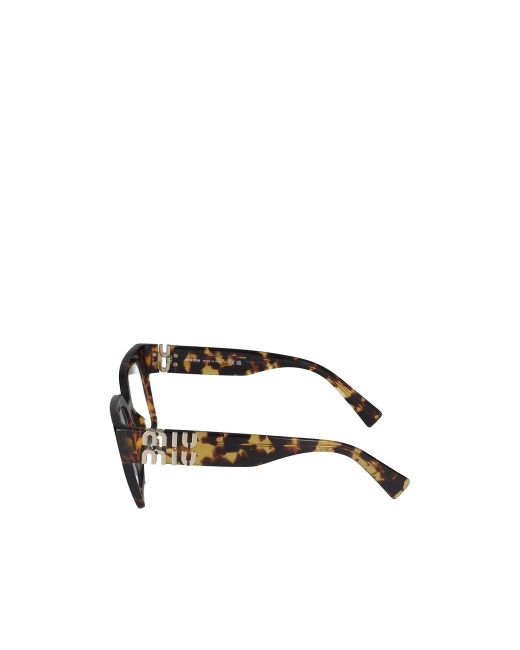 Miu Miu White Eyewear Square-Frame Glasses