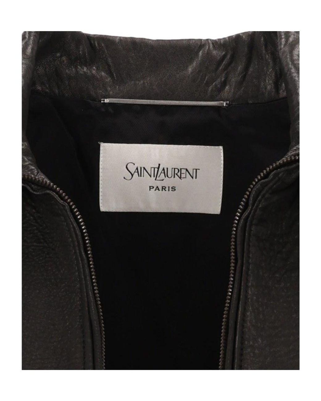 Saint Laurent Black Zip-Up Bomber Jacket for men