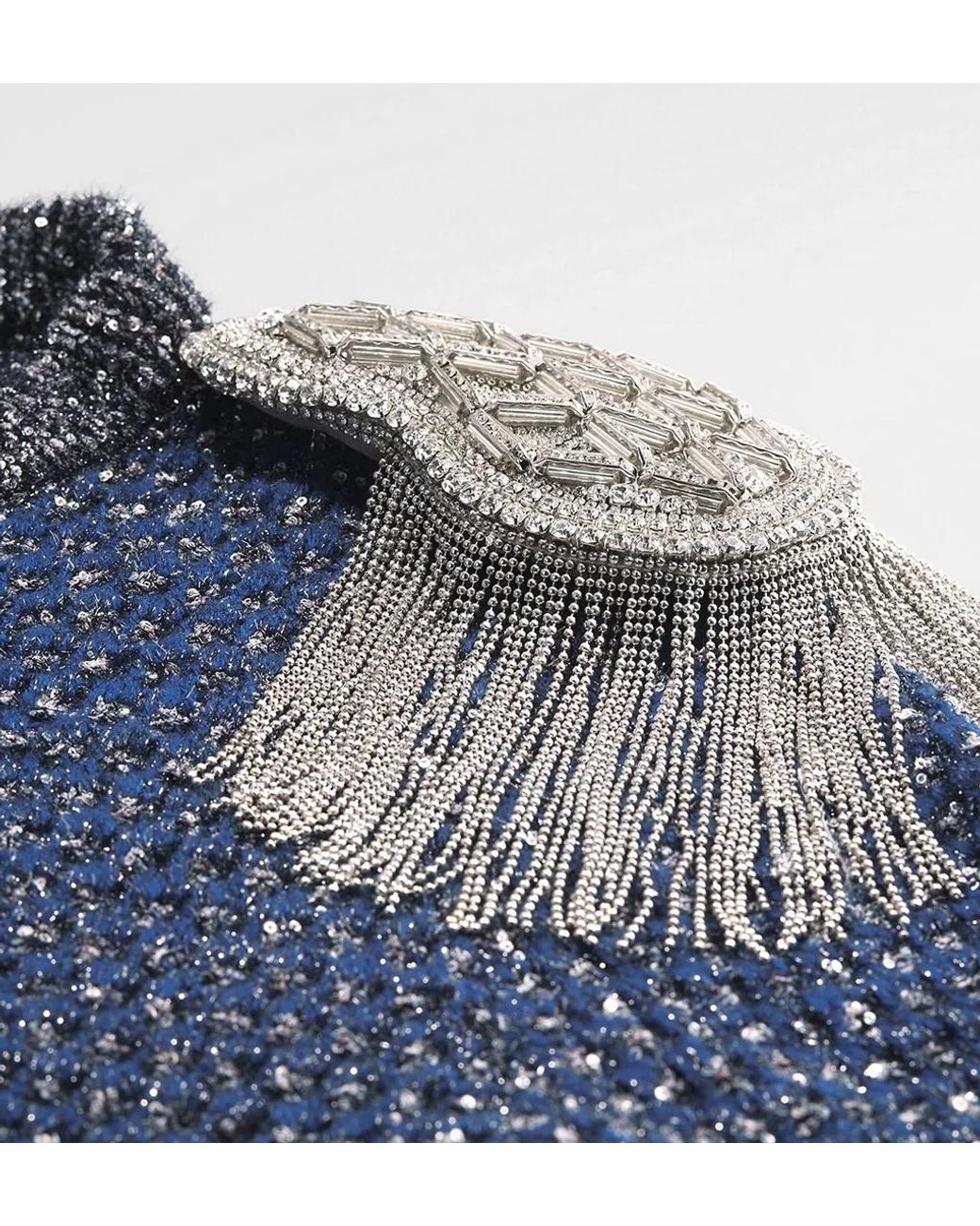 Dior Blue Sweater With Epaulets, Regular Fit for men