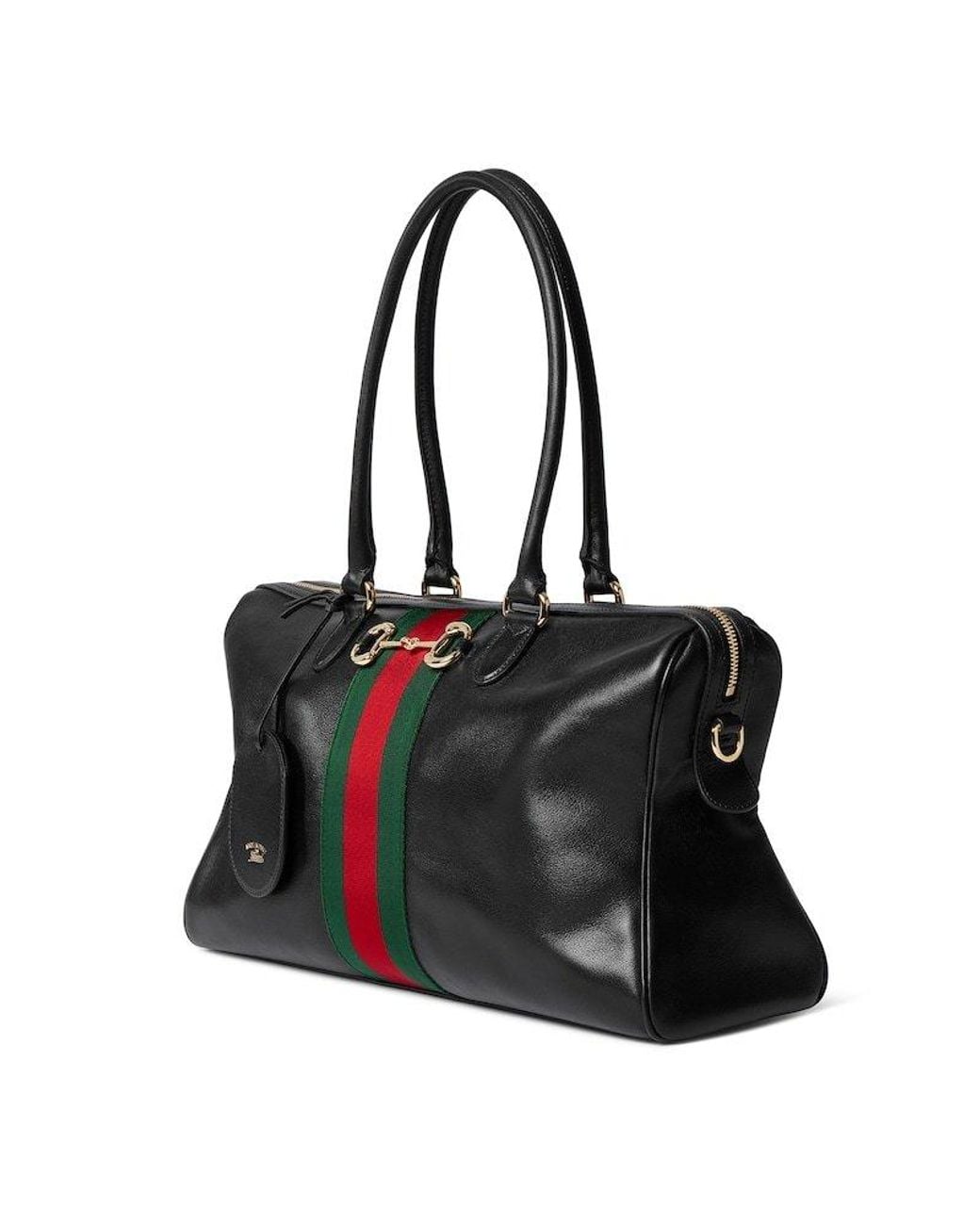 Gucci Black Borsetto Large Boston Bag