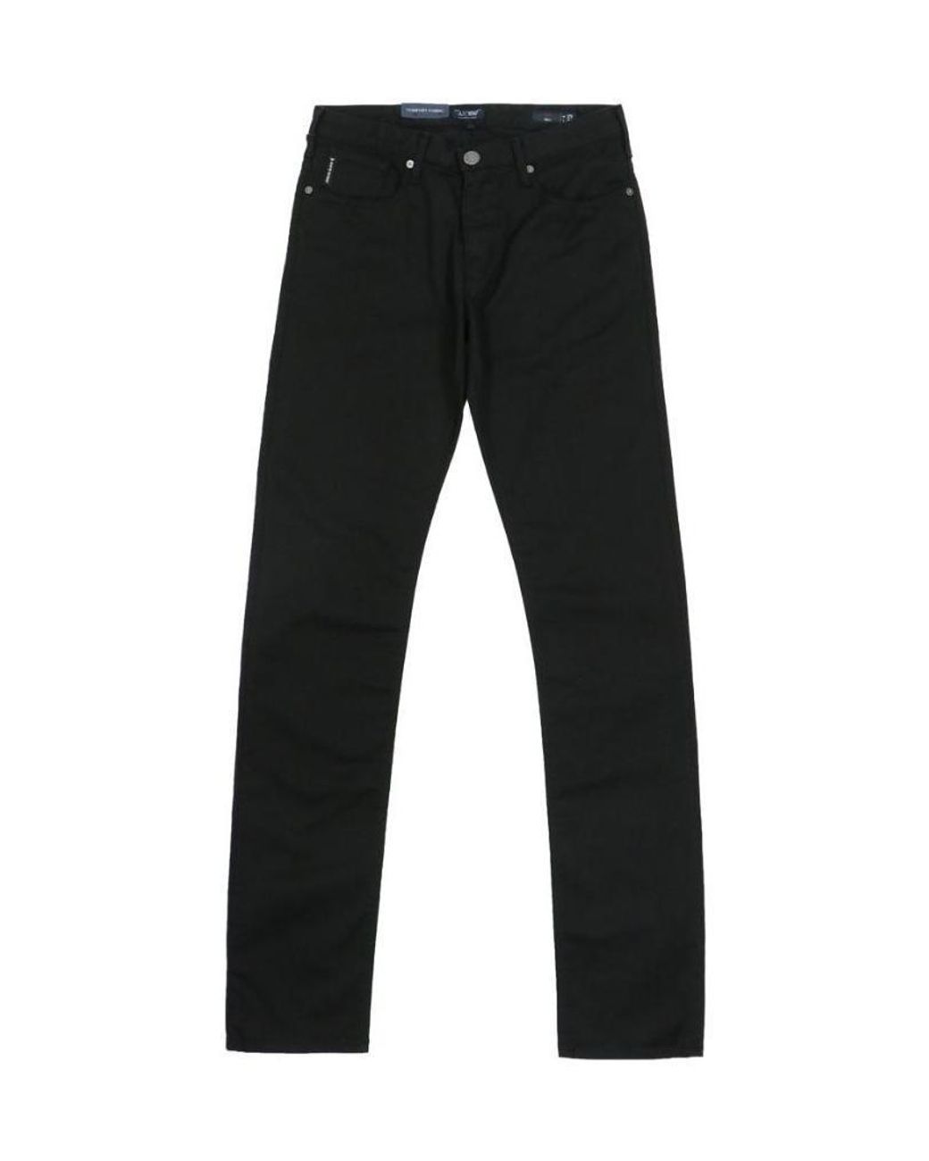 Armani Jeans Black Belt-Loop Jeans for men