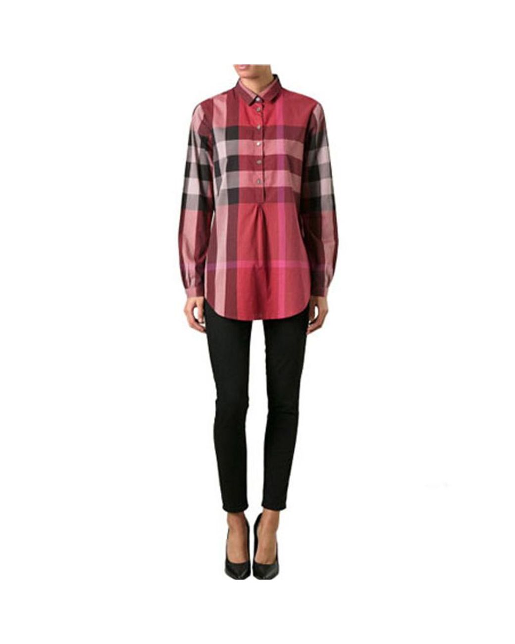 Burberry Red Plaid Shirt