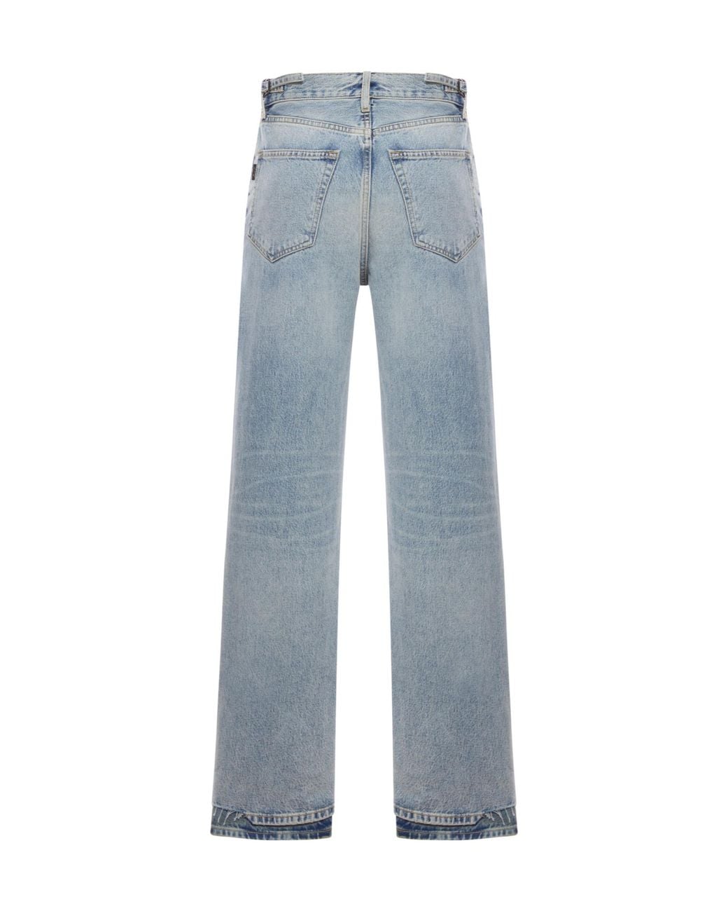 Haikure Blue Bethany Frayed-Hem Jeans for men