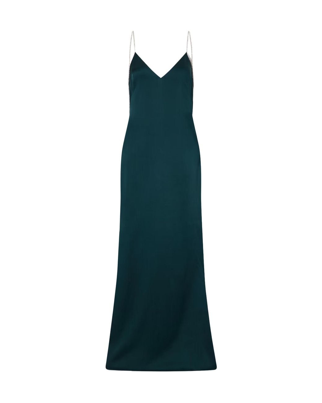Tom Ford Green Crystal-Embellished Backless Gown